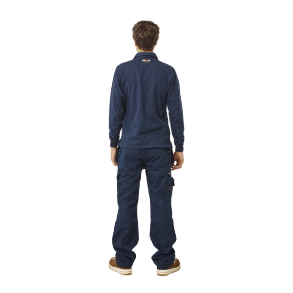 Polo Manches Longues Herock Troja Bleu Marine Materiauxnet